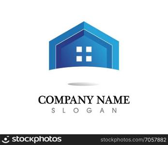 Real estate and home buildings logo icons template 