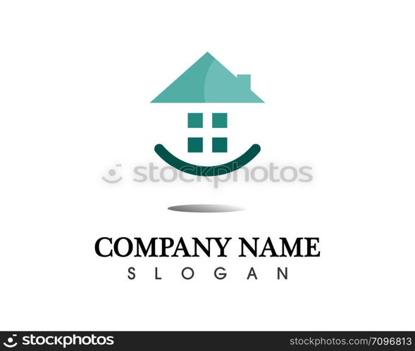 Real estate and home buildings logo icons template