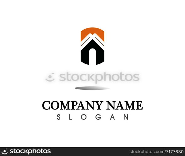 Real estate and home buildings logo icons template