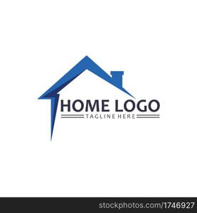 Real estate and home buildings vector logo icons template