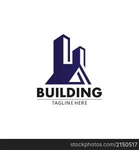 Real estate and home buildings vector logo icons template