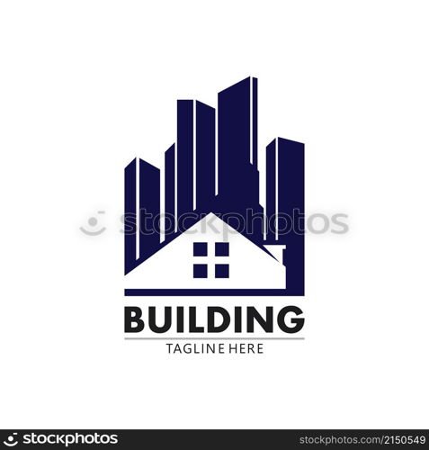 Real estate and home buildings vector logo icons template