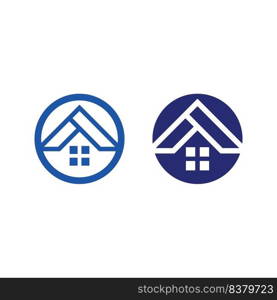 Real estate and home buildings vector logo icons template