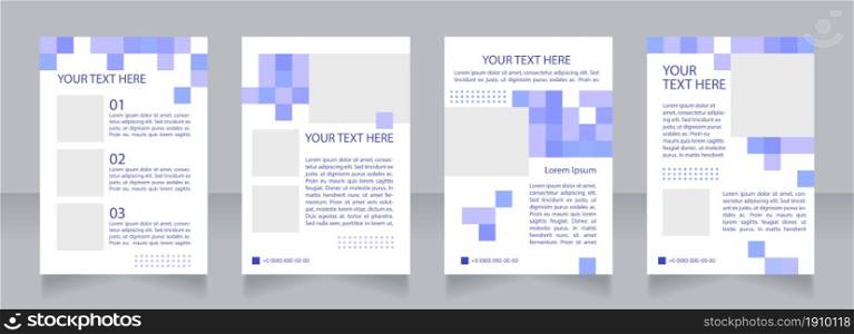 Real estate broker advertisement blank brochure layout design. Realtor. Vertical poster template set with empty copy space for text. Premade corporate reports collection. Editable flyer paper pages. Real estate broker advertisement blank brochure layout design