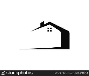 real estate building icon vector template logo illustration