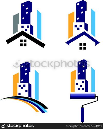 real estate Building logo