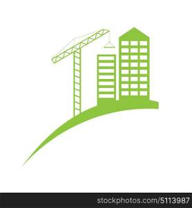 Real estate construction symbol logo template.