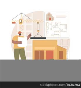Real estate development abstract concept vector illustration. Property development, real estate deal, buy land, construction project, company management, business planning abstract metaphor.. Real estate development abstract concept vector illustration.