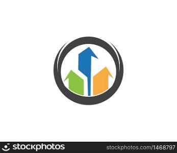 Real estate icon logo
