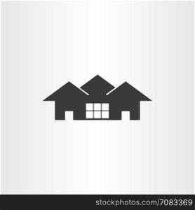 real estate icon vector house design
