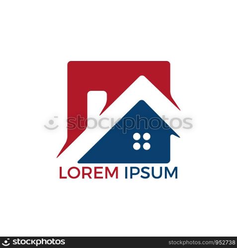 Real estate logo design. Logo symbol or icon for real estates or building construction business.