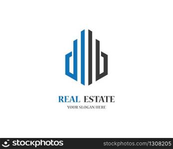 Real estate logo icon illustration