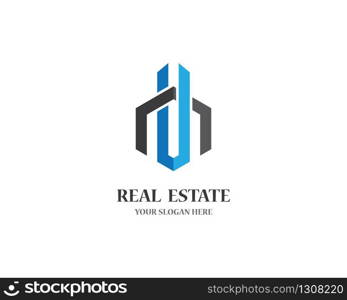 Real estate logo icon illustration