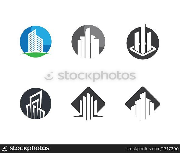 Real estate logo icon illustration design