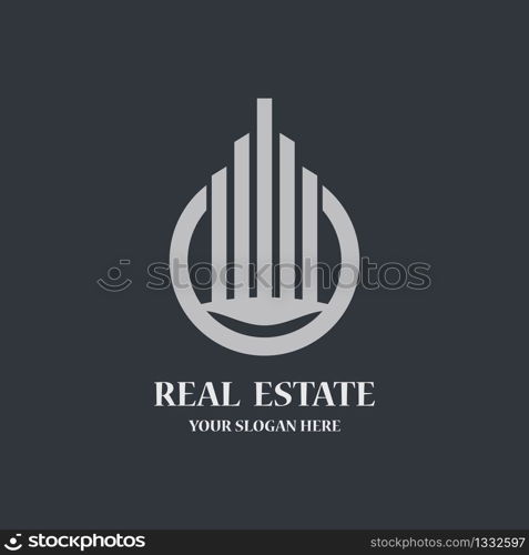 Real estate logo template vector icon illustratrion