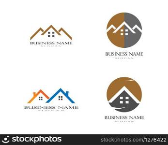 Real estate logo vector template