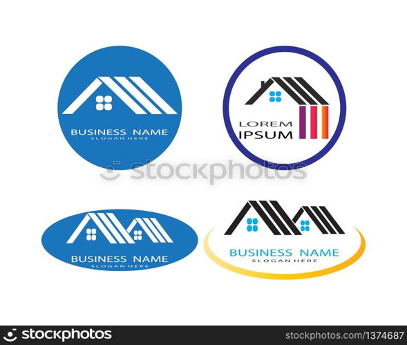 Real estate logo vector template