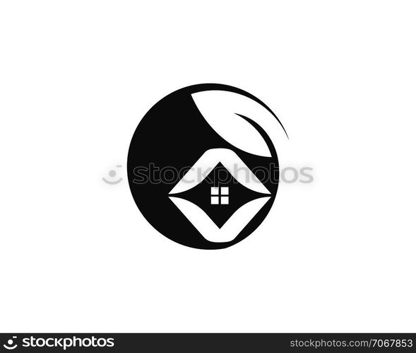 real estate modern city building vector template design