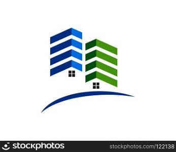 Real Estate , Property and Construction Logo design for business corporate sign . Vector Logo 