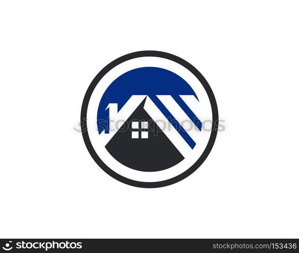 Real Estate , Property and Construction Logo design for business corporate sign . Vector Logo