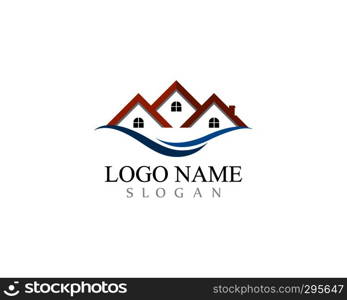 Real Estate , Property and Construction Logo design for business corporate sign . Vector Logo .