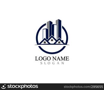 Real Estate , Property and Construction Logo design for business corporate sign . Vector Logo .