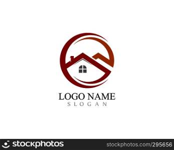 Real Estate , Property and Construction Logo design for business corporate sign . Vector Logo .