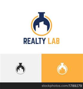 Real Estate Realty Laboratory Construction Tube Research Logo