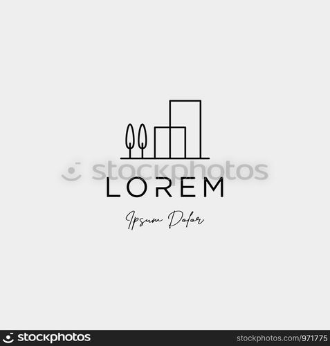 real estate simple logo design. real estate simple logo design vector icon