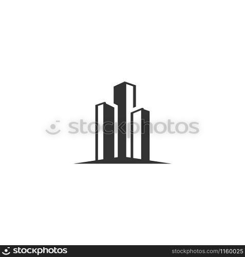 Real estate skyscraper graphic design template vector