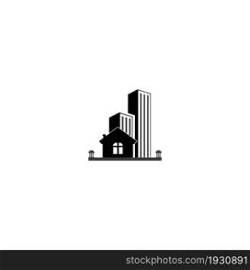 Real estate vector icon illustration logo design.