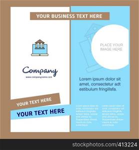 Real estate website Company Brochure Template. Vector Busienss Template