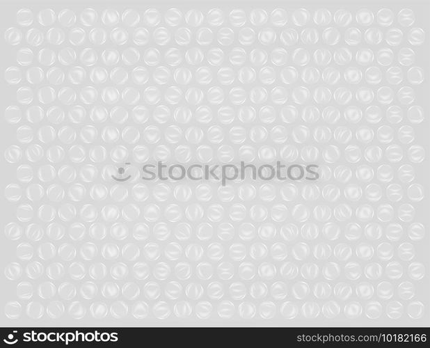 real plastic bubble wrap background vector