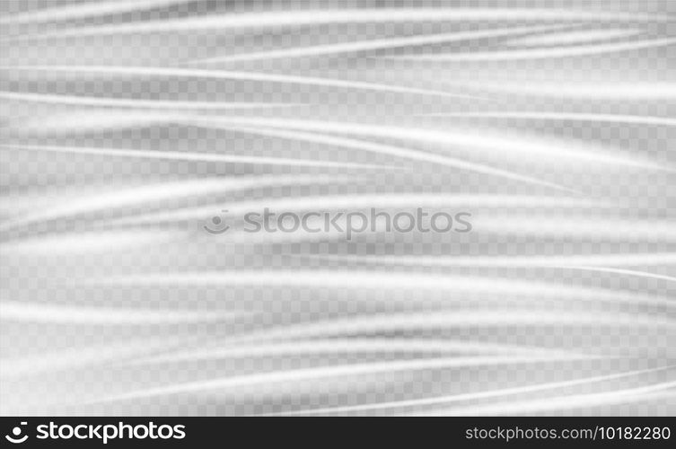 real split transparent plastic wrap texture vector background