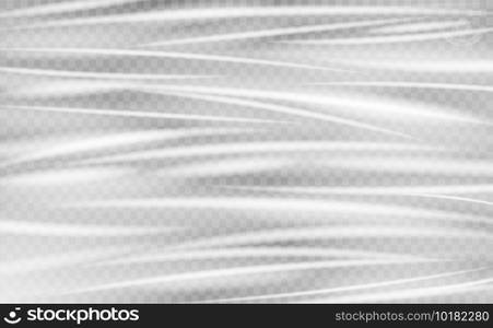 real split transparent plastic wrap texture vector background