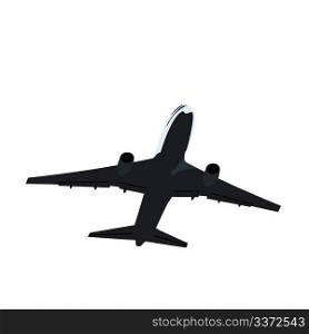Realisic illustration airplane - vector