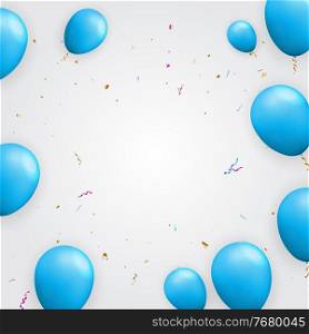 Realistic 3d balloon for party, holiday background. Vector Illustration. Realistic 3d balloon for party, holiday background. Vector Illustration EPS10