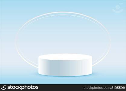 realistic 3d product display podium background design