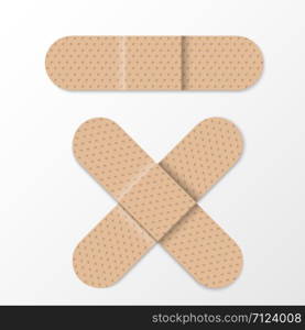 Realistic aids bandages, vector illustration