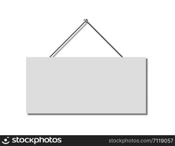 Realistic banner for paper design. Isolated vector illustration. Realistic vector signboard on white background. EPS 10. Realistic banner for paper design. Isolated vector illustration. Realistic vector signboard on white background.