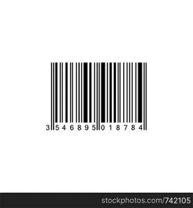 Realistic Barcode icon isolated. Black barcode icon. Eps10. Realistic Barcode icon isolated. Black barcode icon