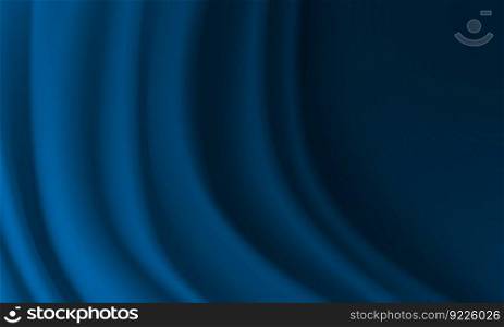 Realistic blue fabric wave luxury background texture vector	