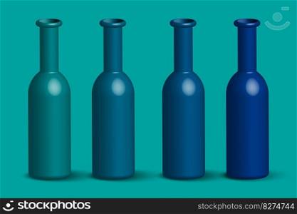 Realistic bottles. Graphic design. Vector illustration. EPS 10.. Realistic bottles. Graphic design. Vector illustration.