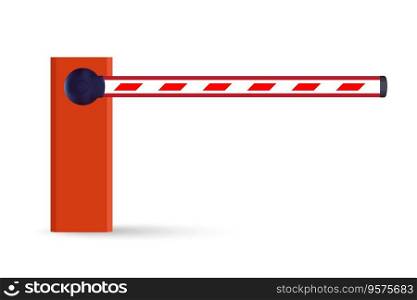 Realistic car barrier vector image