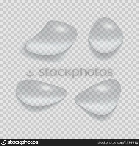 Realistic Drop Water Illustration template, vector collection set