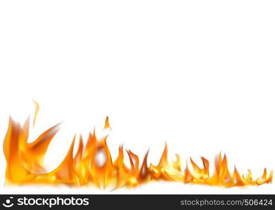 Realistic Fire Flames Background