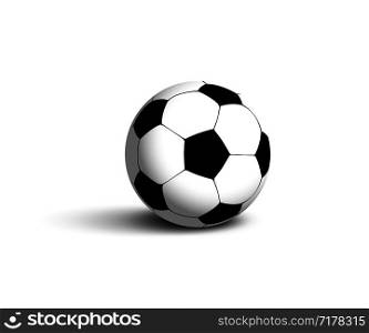 Realistic football ball with shadow. Soccer Ball isolated. Football ball. Eps10. Realistic football ball with shadow. Soccer Ball isolated. Football ball