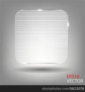 Realistic glass frame. Vector illustration.