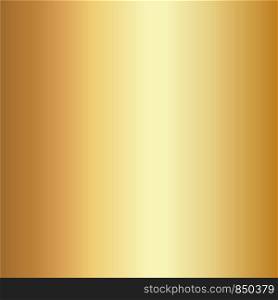 Realistic gold foil texture background. Yellow vector elegant, shiny and metal gradient template for golden border, gold frame, ribbon design.
