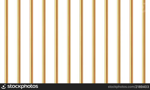 Realistic golden prison bars. Prison fence. Jail grates. Gold jail cage concept. Metal rods. Criminal grid background. Vector pattern. Illustration isolated on white background.. Realistic golden prison bars. Prison fence. Jail grates. Gold jail cage concept. Metal rods. Criminal grid background. Vector pattern. Illustration isolated on white background